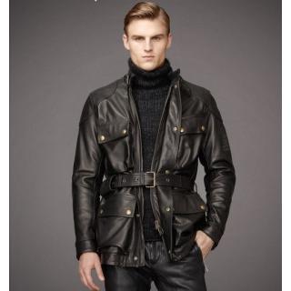 Veste Belstaff en Cuir Pour Homme Pas Cher